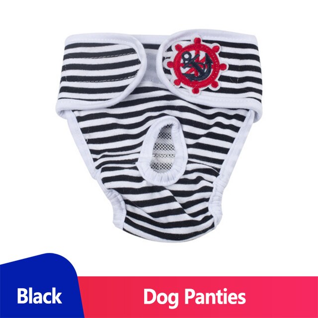 Couches pour chiens femelles, sous-vêtements menstruels, culotte pour chiens Tech de Terek, culottes hygiéniques réutilisables pour protection des chiens: Black / XXL