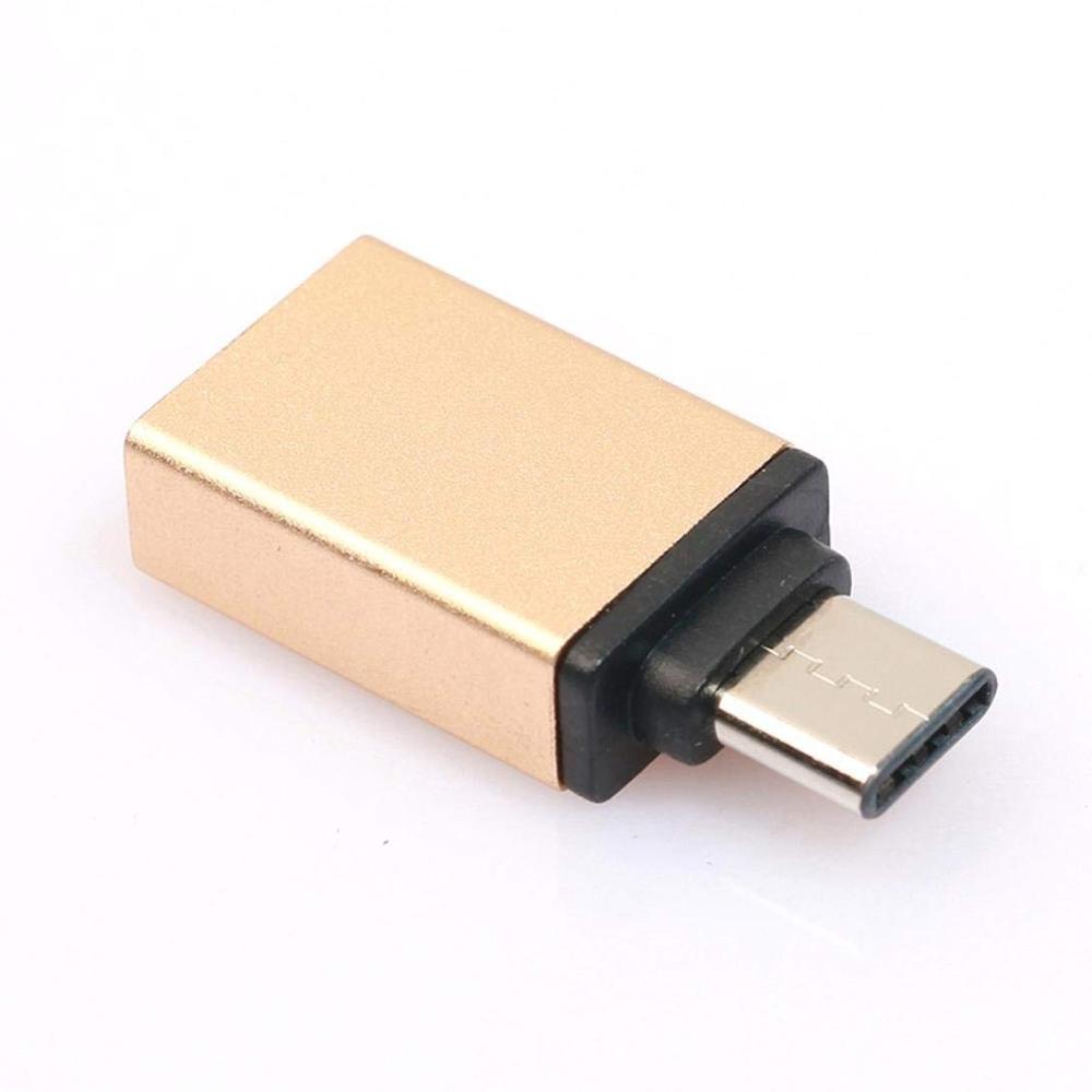 Adaptateur de type-c vers USB, convertisseur OTG USB 3.0, convertisseur de charge pour MacBook Pixel Lumia: Glod