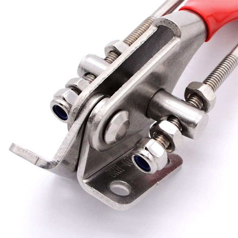 304 Stainless Steel Adjustable Pull Latch Toggle Locking Clasp Latch Lever Clamp Heavy Duty Toggle Bolts Clamps Toggle(4PCS)