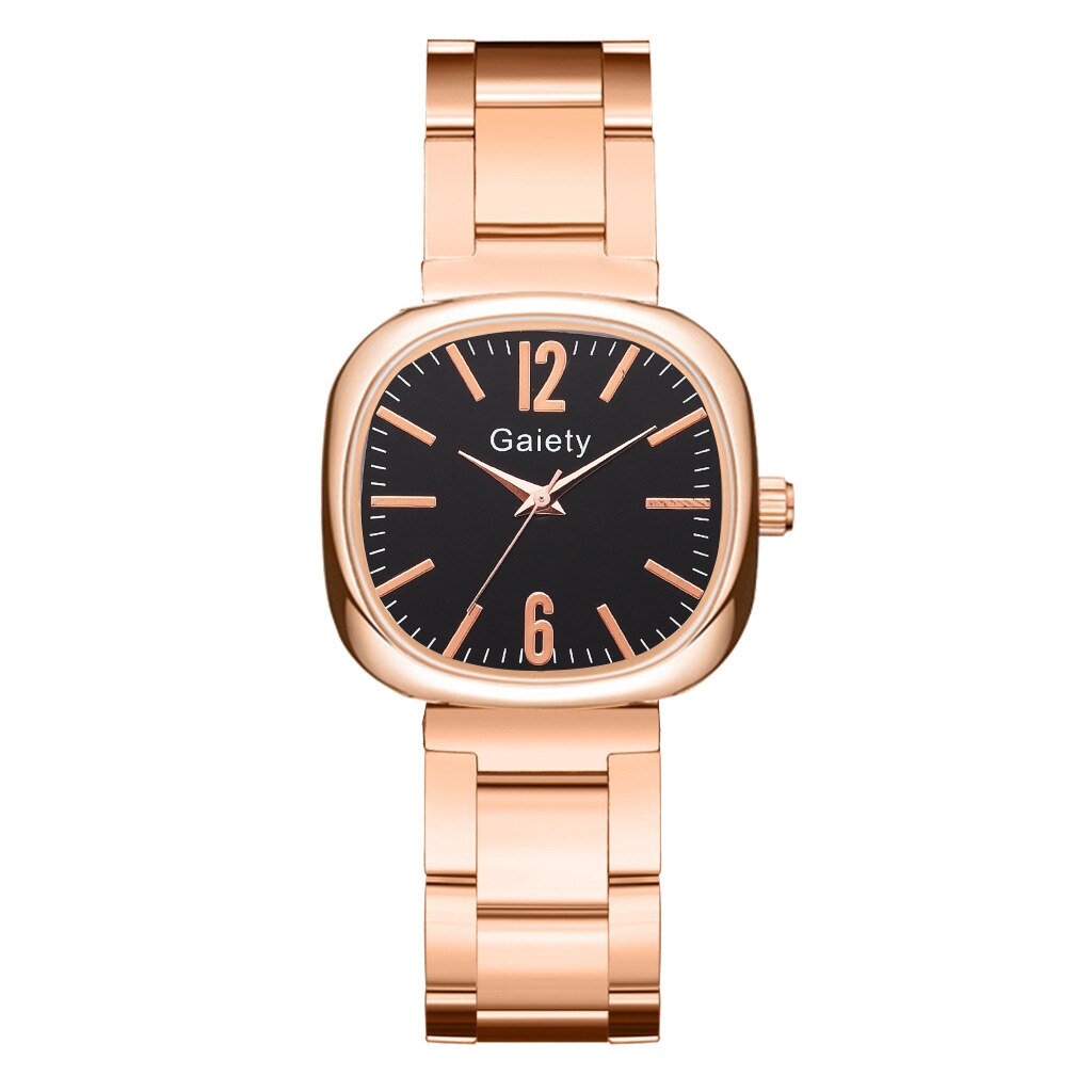 Relojes Para Mujer Reloj Mujer Marcas Famosas De Lujo Relojes De Cuarzo Para Mujer Mujer Reloj cuadrado pequeño De acero para mujer, pulsera De cuarzo versátil, conjunto De combinación: 4