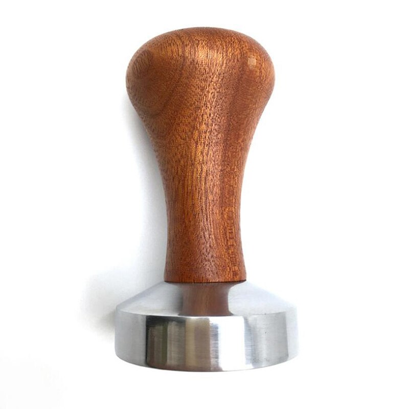 Aluminum Alloy Coffee Powder Hammer Solid Wood Handle Needle Coffee Tamper Coffee Tamper Distributor Leveler Tool