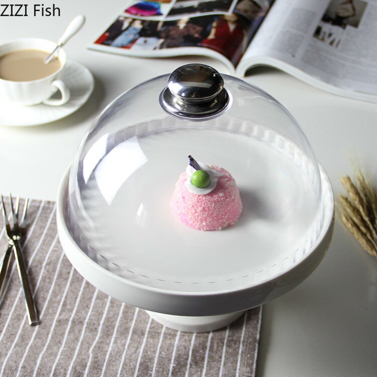 Soporte de cerámica blanca para pasteles y herramientas de cobertura de plástico, herramientas de pastel de bodas, molde para Fondant para decoración de pasteles, suministros para mesa de postres Pops