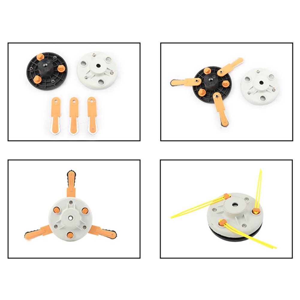 Dual-Gebruik Hooi Maaier Hoofd Maaier Blade Nylon Wieder Werk Hoofd Met Blade Tuin Maaier Accessoires