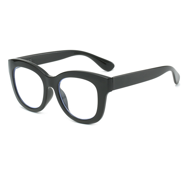 Gafas de lectura de ordenador antiluz azul para hombre y mujer, anteojos de ordenador con montura grande, Unisex + 1,0 + 1,50 + 2,0 + 2,5 + 3 + 3,5: Negro / +250