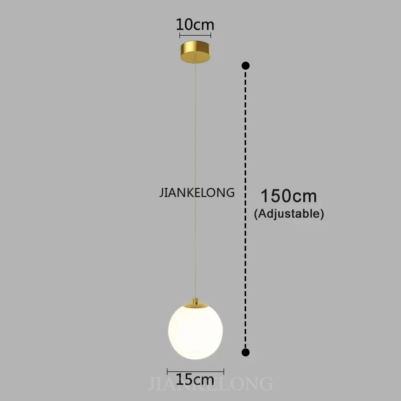 Moderne Glas-LED-Pendelleuchten Nordische Wohnzimmer-Schlafzimmer-Beleuchtung Innenbeleuchtung Restaurant Bar Heim-Dekor Hängelampe 220V: Kaltweiß / Blau