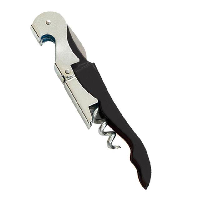 Stainless Steel Wine Opener for Bottle Opener Tools Set with Wood Box Pourer Stopper Foil Cutter Drip Ring Kit: Gray