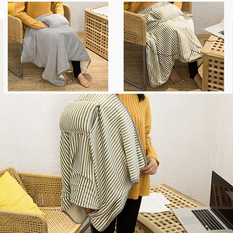 Smart USB Heated Knee Pads Electric Blanket Soft Flannel Safety Household Temperature Keep Warm Adjustable Thermostat Handy Bed