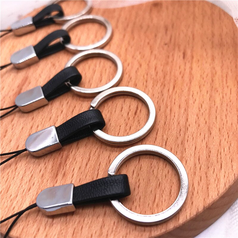 Kleine Finger Ring Schlüssel Ring Keychain Karabinerverschluss Schlüsselband praktisch Riemen USB Kurze Schlüsselband Schlüsselanhänger DIY Zubehör Lariat Charme