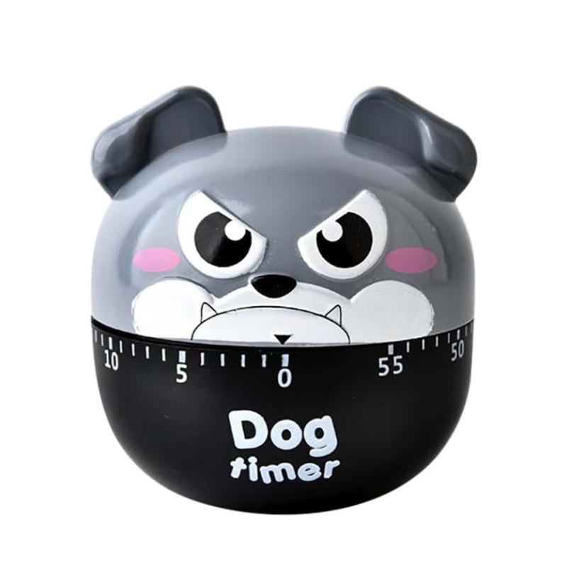 Funny Dog Mechanical Kitchen Timer 60 Minutes Countdown Alarm Timer Clock Dial Timers Counter Reminder Kitchen Cooking Tools: C