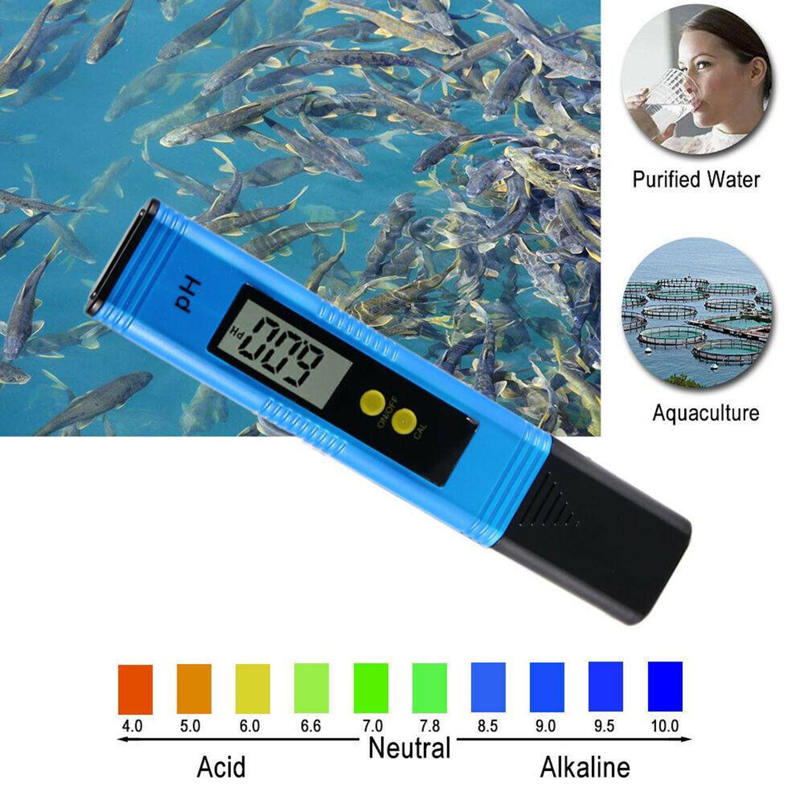 Portable PH Meter Digital PH Pen for Drinking Water Pool Aquarium