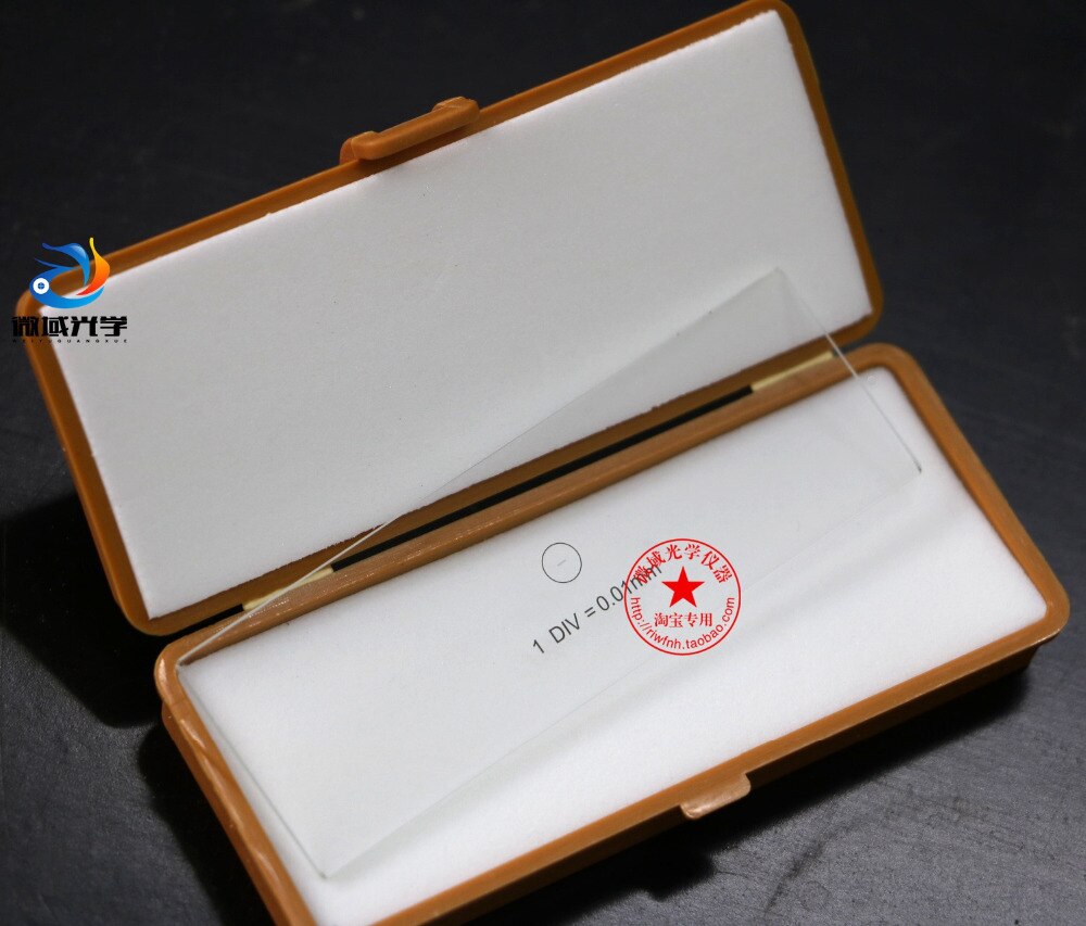 0.1mm 0.2mm 0.05mm 0.01mm microscoop micrometer glazen objectglaasje oculair lens meetmicroscoop micrometer kalibratieschaal