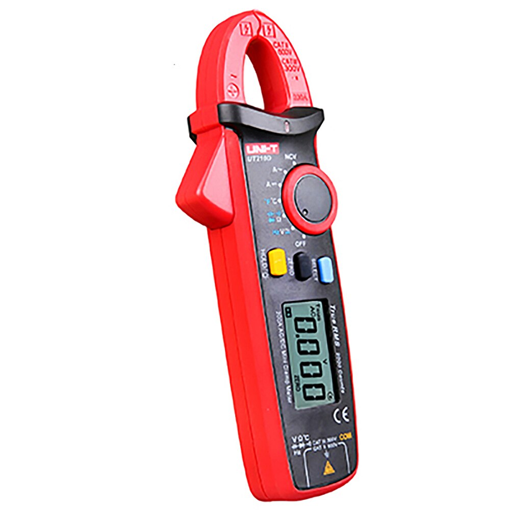 UNI-T UT210D Digital Clamp Meter True RMS Voltage Resistance Capacitance Multimeter Temperature Measure Auto Range Tester