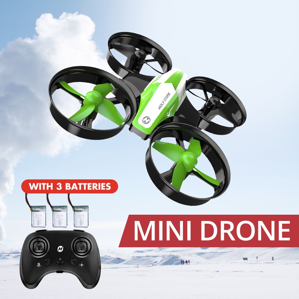 Holy Stone HS210 Mini Drone Kids Toy Infantil Drones Mini RC Quadrocopter Quadcopter Dron One Key Land Helicopter 50M Green Boy