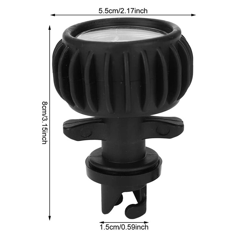 30PSI Barometer Measuring Inflatable Boat Air Pressure Indicator High Pressure Hand Pump Accessories Kayak Air Valve
