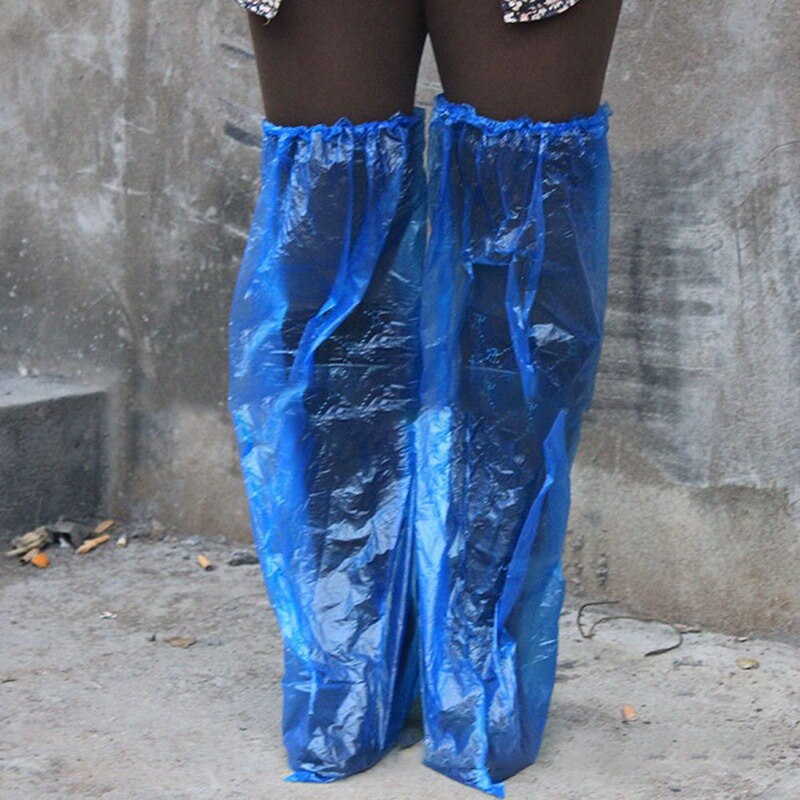 Thickened and long disposable shoe covers Waterproof shoe covers Rainproof high shoe covers disposable shoe covers