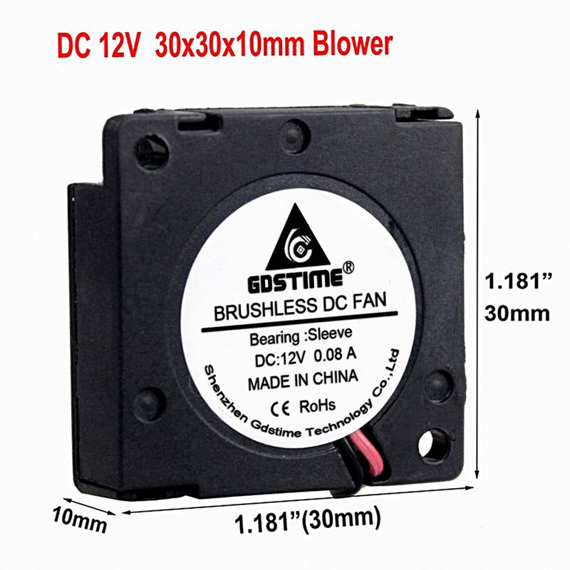1 Pc 30 Mm 3D Printer Fan 5V12V 24V 3010 Blower Printer Cooling Accessoires Dc Turbo Ventilator Radial fans 30*30*10 Mm