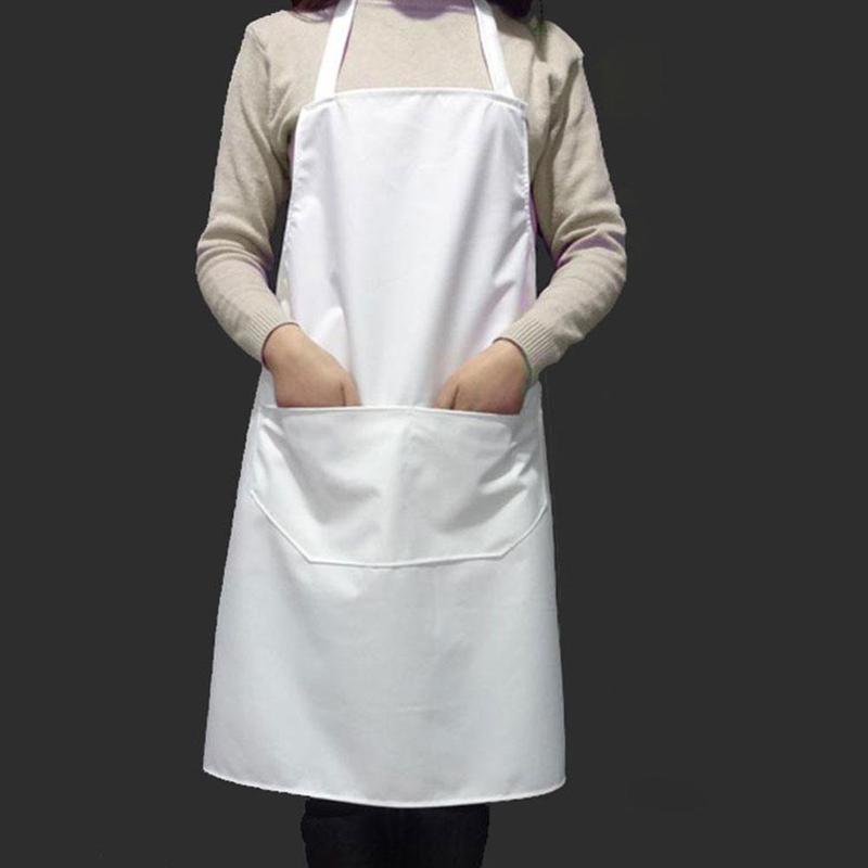 Eenvoud dame vrouwen wit cleanroom chef schort patroon katoenen keukenschort