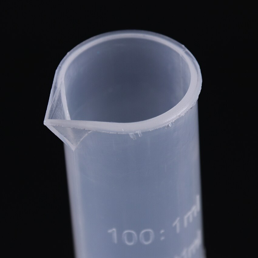 100ml Clear Plastic Measuring Cylinder Liquid Measurement For Laboratory Supplies Chemistry Instrumen Tools School Lab Supplies
