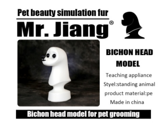 Grooming Model Dog Bichon Head Mannequin With Head Wig For Pet Goomers Trimming Practice / 1+1 KIT: Bichon head Only