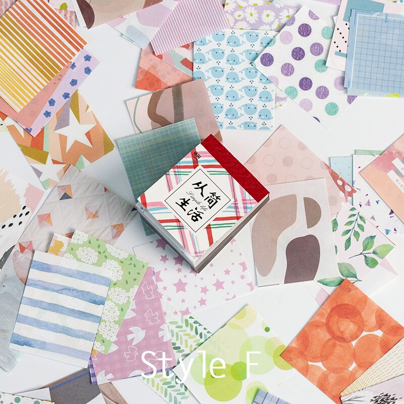 YueGuangXia Vintage Mini Specialty Paper Card Scrapbooking/Card Making/Journaling Project DIY Retro Hangtag with Hole Card 400pc: F