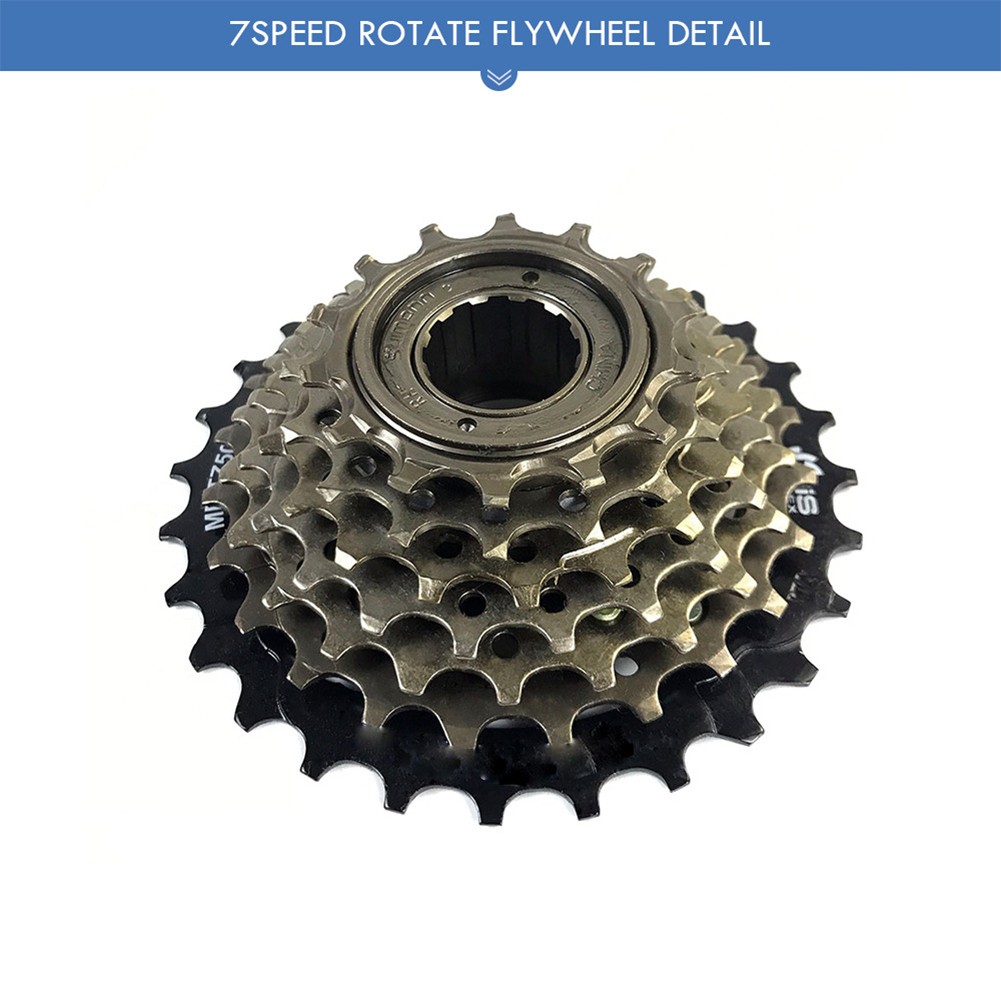 Roue libre de vélo électrique en acier, 7 vitesses, 12-28T, moteur à moyeu en acier Shimano