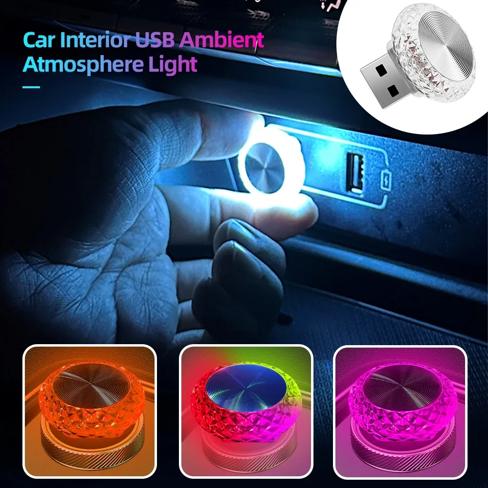 Auto Interieur Usb Ambient Sfeer Licht Led Decoratieve Signaalverlichting Auto Leeslamp Decoraties