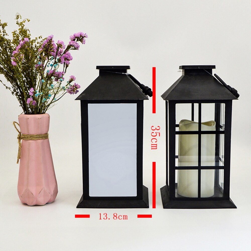 1pc stearinlys vindlampe haveindretningslys til hjemmefest
