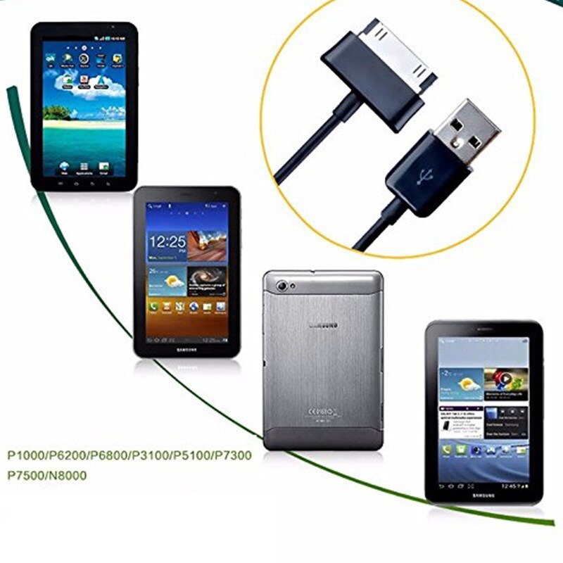 EU Travel 5V2A Charger Adapter for Samsung Galaxy Tab S2 S3 S4 Tablet P1000 P3100 P5100 P7500 N8000 Data sync Charging USB cable