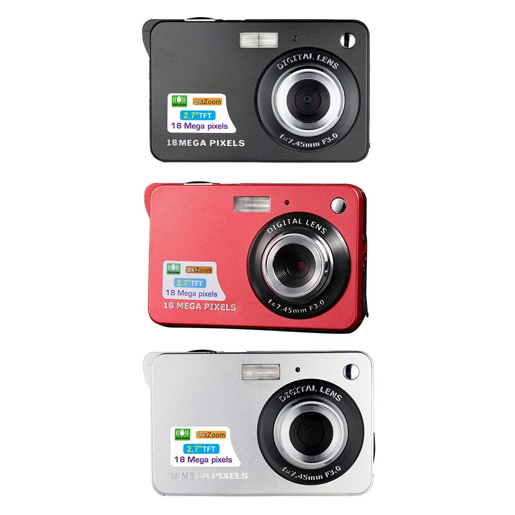 8x Zoom Anti-Shake Foto Video Camcorder Digitale Camera Originele Camera Optische 2.7 Inch Tft Lcd 18MP Digitale Camera