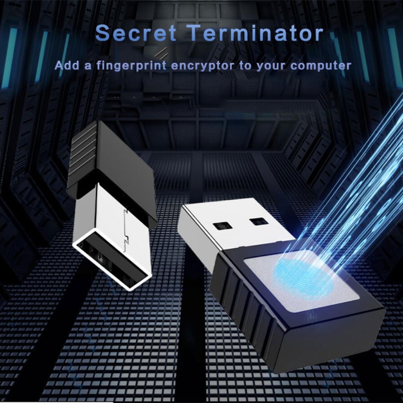 Mini USB Fingerprint Reader Win10 Dongle File Encryption 360° Touch Security Key
