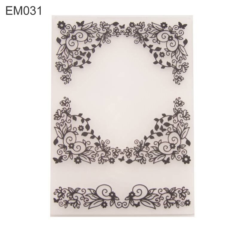 6 Designs Paper Embossing Template Paper Cards for Scrapbooking Craft Card Making DIY Photo Album Ornament Wedding Decor 1PC: EM031