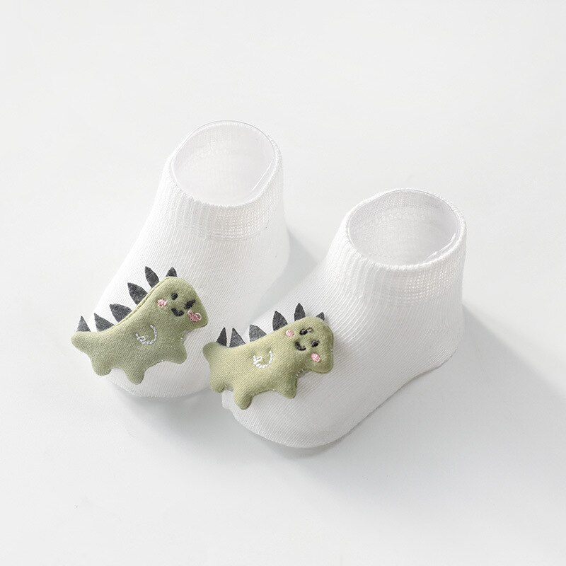 Schattige Pop Sok Voor Baby Jongen Meisje Katoen Antislip Cartoon Doseren Sokken Baby Meisje Kleding Accessoires Voeten Protector allseason: dinosaur / xs 0-6 month