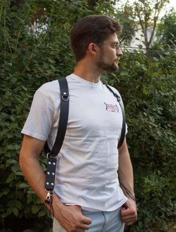 vintage Men And Women Camera Straps Hang Tourism Belt braces bretelle slinger pu leather brace