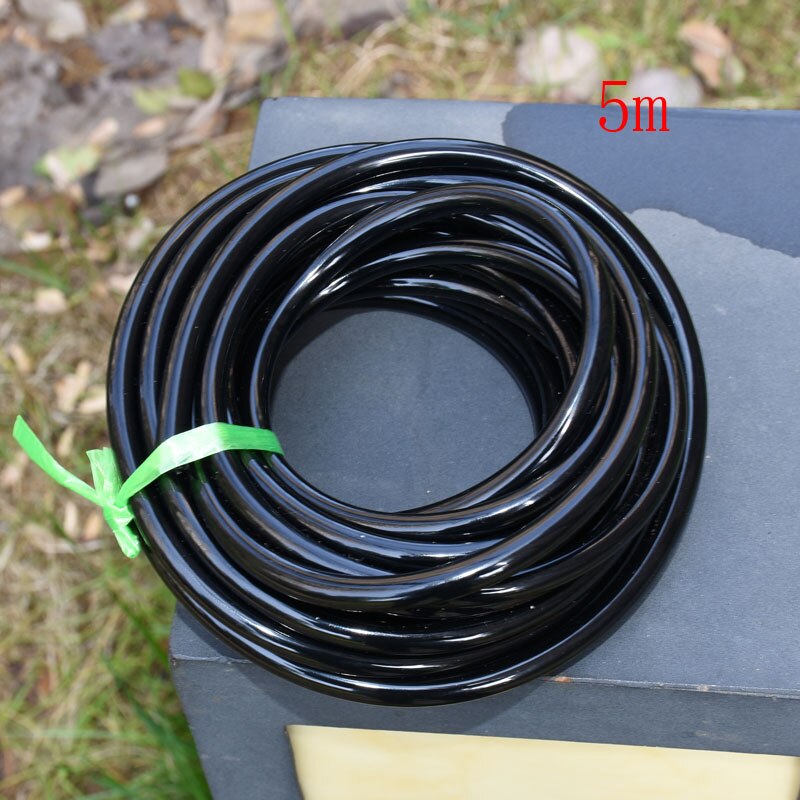 Garden Irrigation 4 / 7mm Black Mini Hose Drip Irrigation Greenhouse Arrow Hose 5m: Default Title