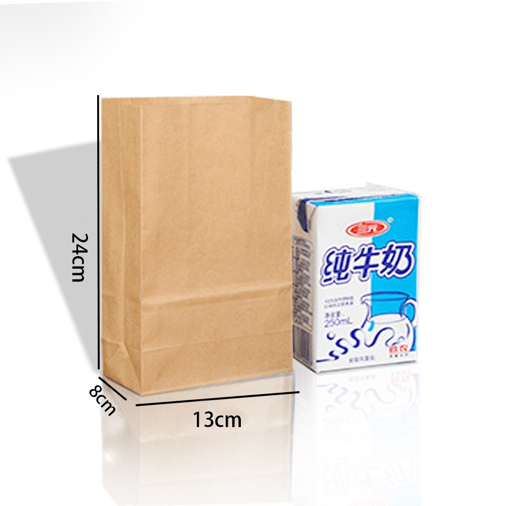 24pcs/set Kraft Paper Bag Christmas Bag Treat Candy Box Birthday Year Party Favor Stand Bags