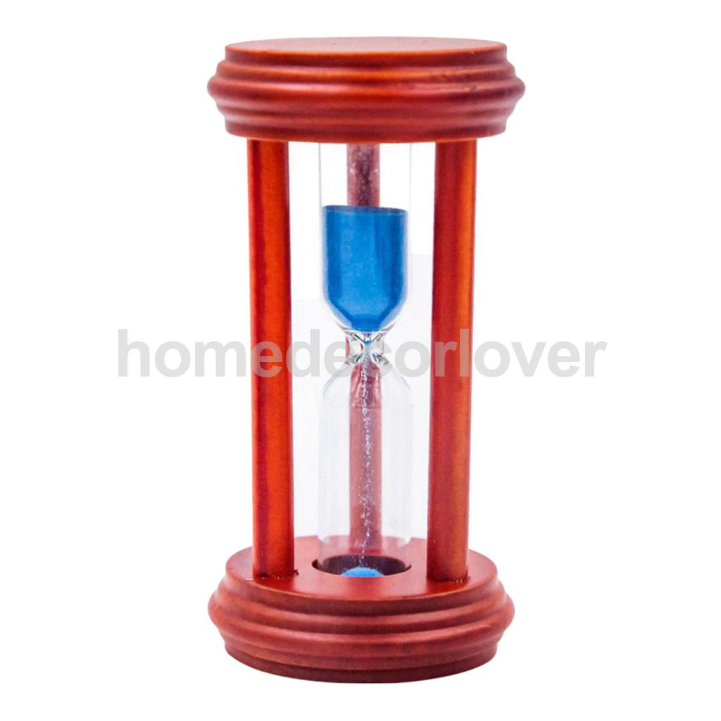 3 Min Hourglass Wood Sand Timer Clock For Kitchen Cooking Kids Learning 2 Colors: Blue 