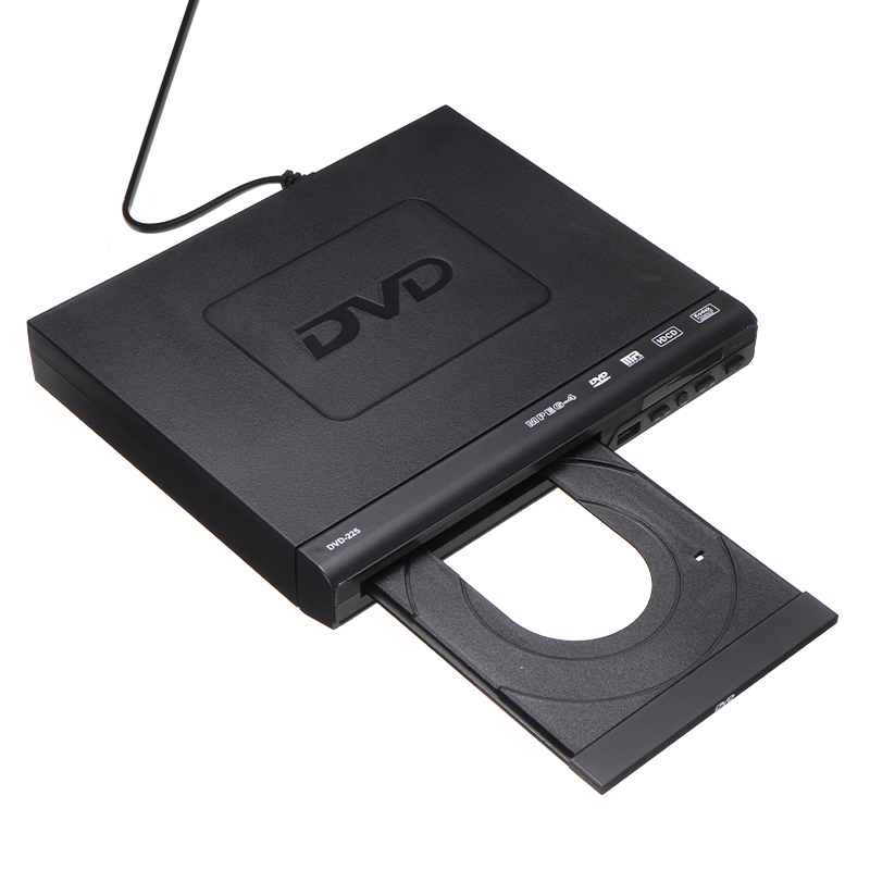 HD VCD CD Mini Player Portable Household Music Disc Players UK Plug With Remote Control For Home