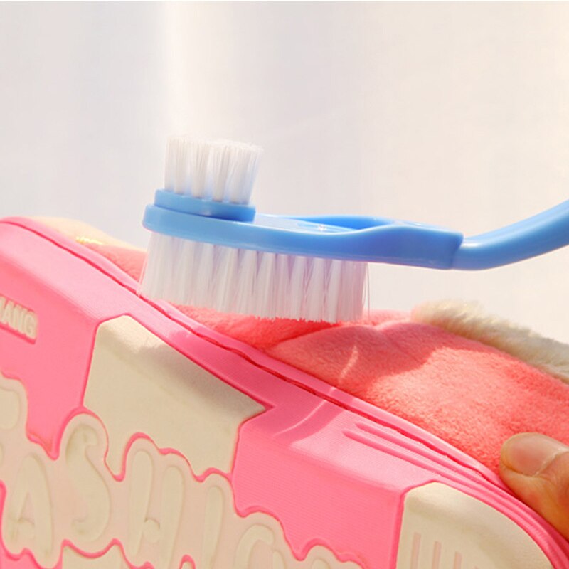 Brosse de nettoyage de chaussures, brosse de lavage de chaussures à Long manche, Double tête, brosse spéciale pour la maison tous les jours 1 pièces