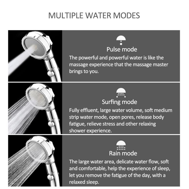 German Three-generation Universal Shower Booster 360 ° Three-In-One Adjustable Shower Handheld Shower Head