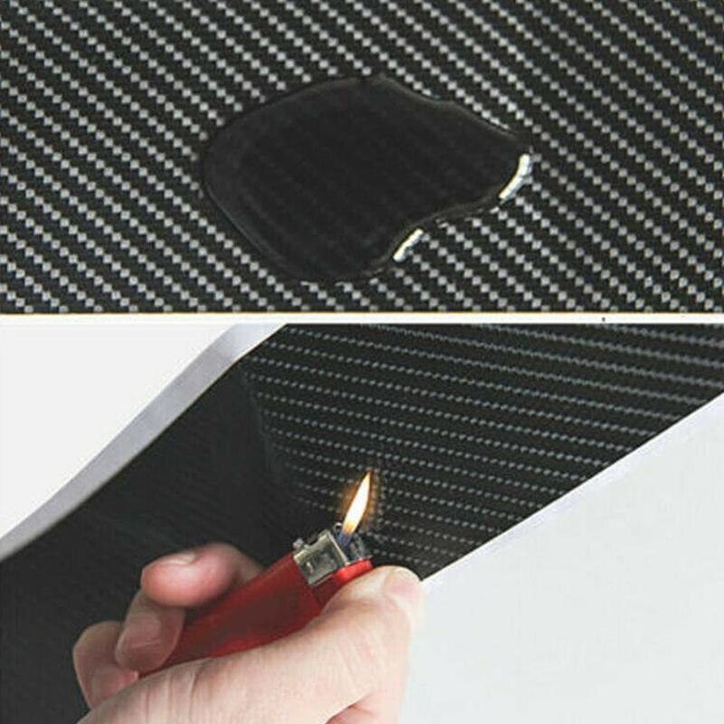 90cm 4d kolfiber bil bakre baklucka stötfångare klistermärke skyddsdyna repor skyddande tröskel anti-repor lock dekal remsa