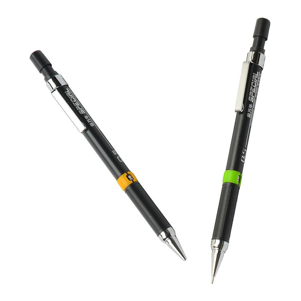 1 Pieces Fine Automatic Pen 0.5/0.7mm Student Mechanical Sketch Automatic School Kids Stationery Supplies Pencil Style Draw F4L1