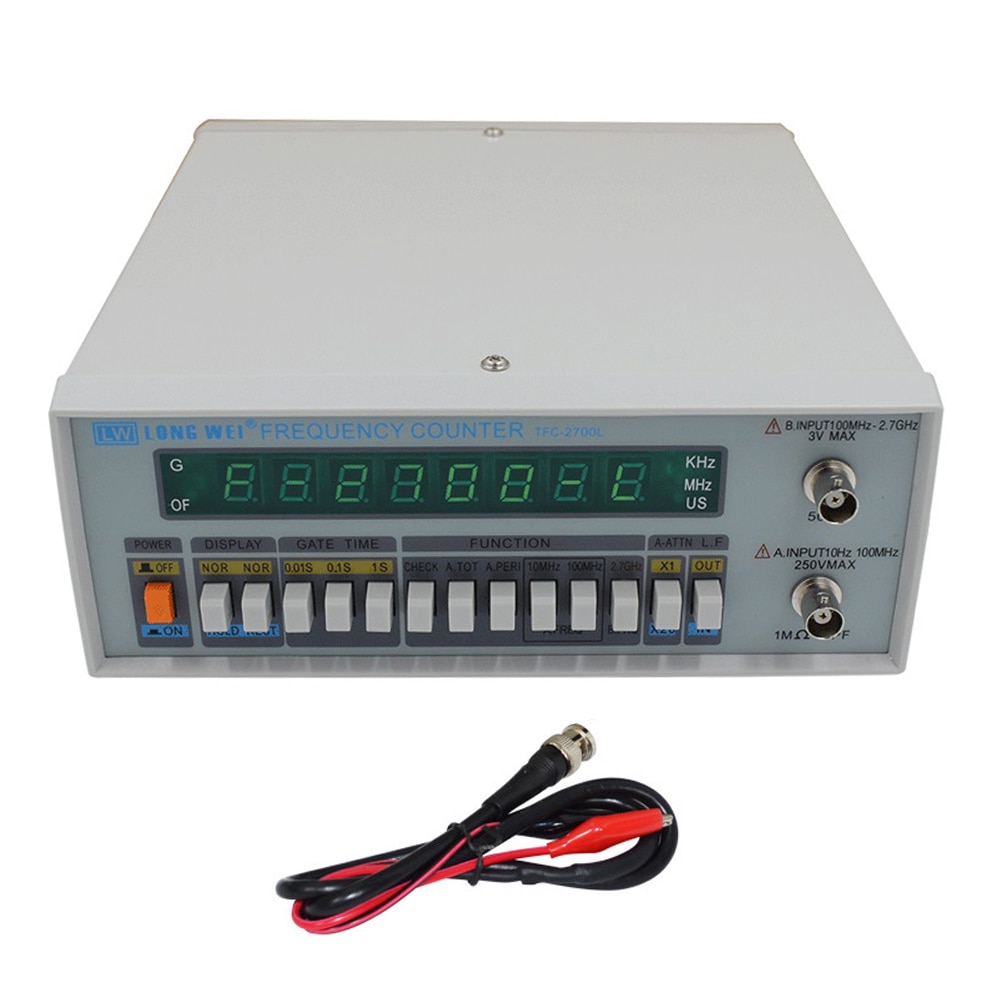 TFC-2700L Multi-Functionele Hoge Precisie Frequentie Meter 8 Led Display Instrument 10Hz-2.7Ghz Hoge Resolutie Frequentie teller