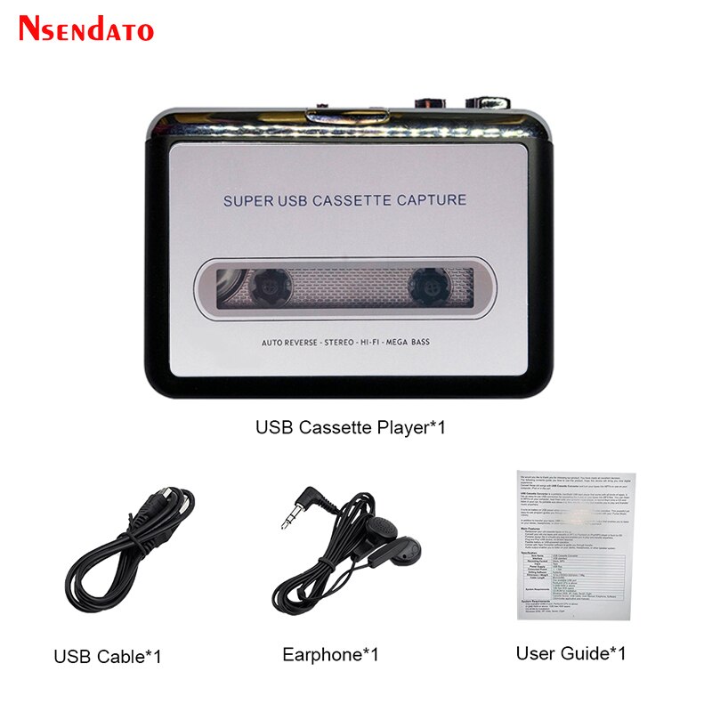 USB Kassette Spieler Band zu MP3 Konverter zu erfassen Adapter Audio- Musik Spieler Band USB Kassette Recorder &Ampere; Spieler