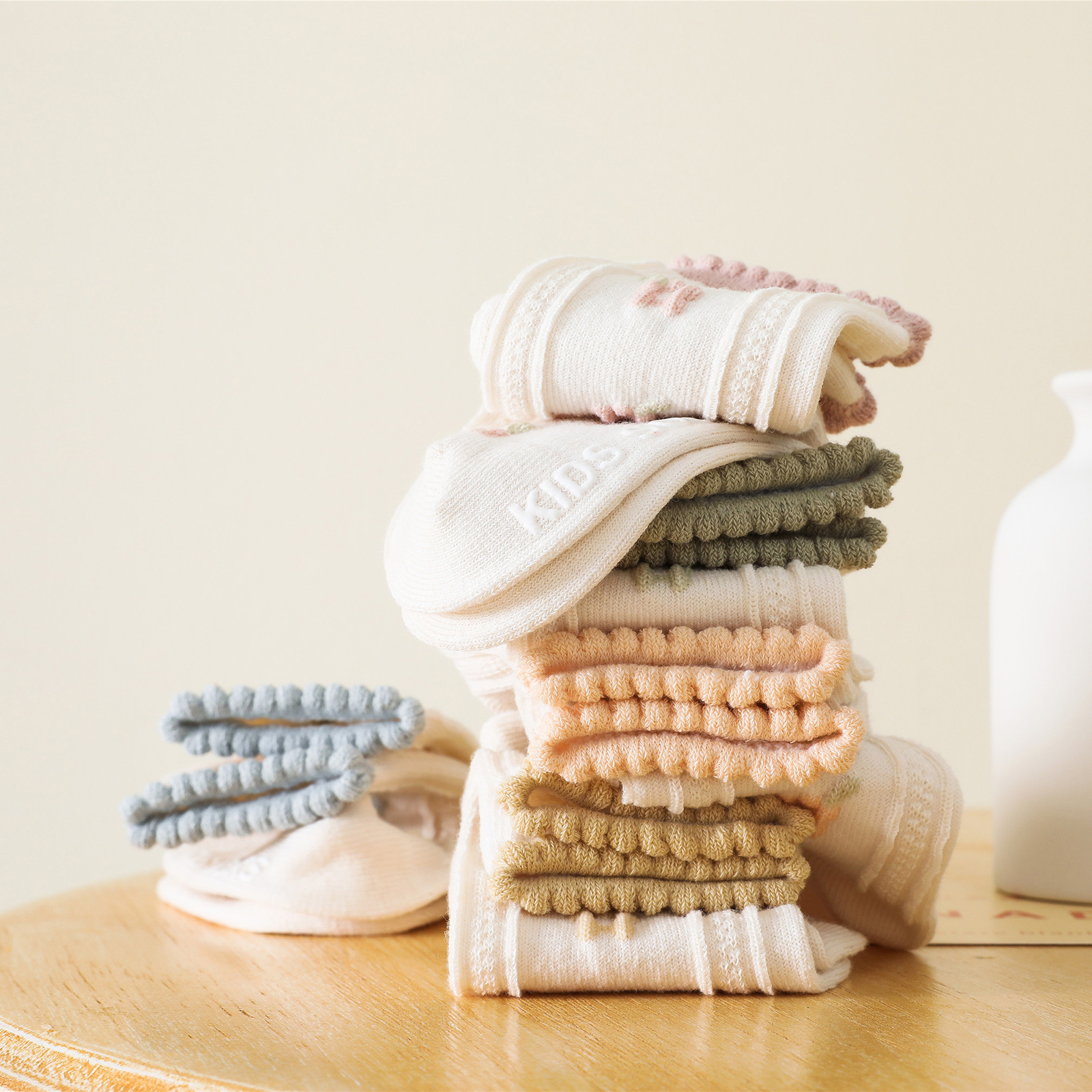 Kids Meisjes Casual Kousen Borduren Bloem Patroon Siliconen Dot Antislip Bloem Kousen 0-5Years Oude