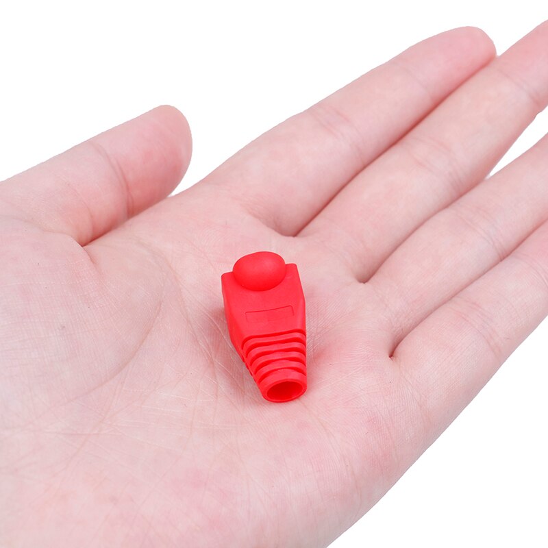 20pcs/lot Rj-45 Adapter Cap Rj45 Cat5 Cat6 Cover Cap Socket Boots Cap Head Protect Plastic 5 Colors
