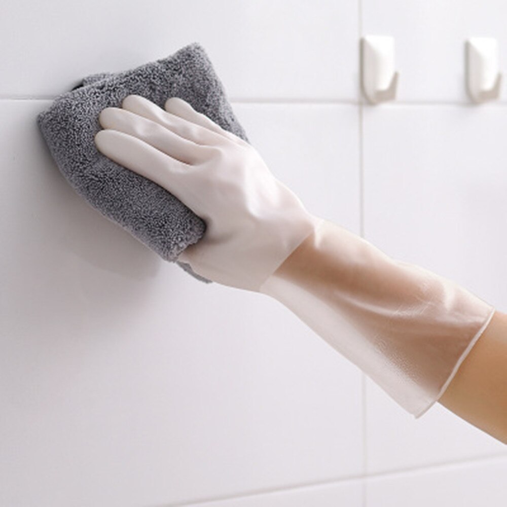 Luvas de lavagem de louça de látex de borracha fina durável da cozinha