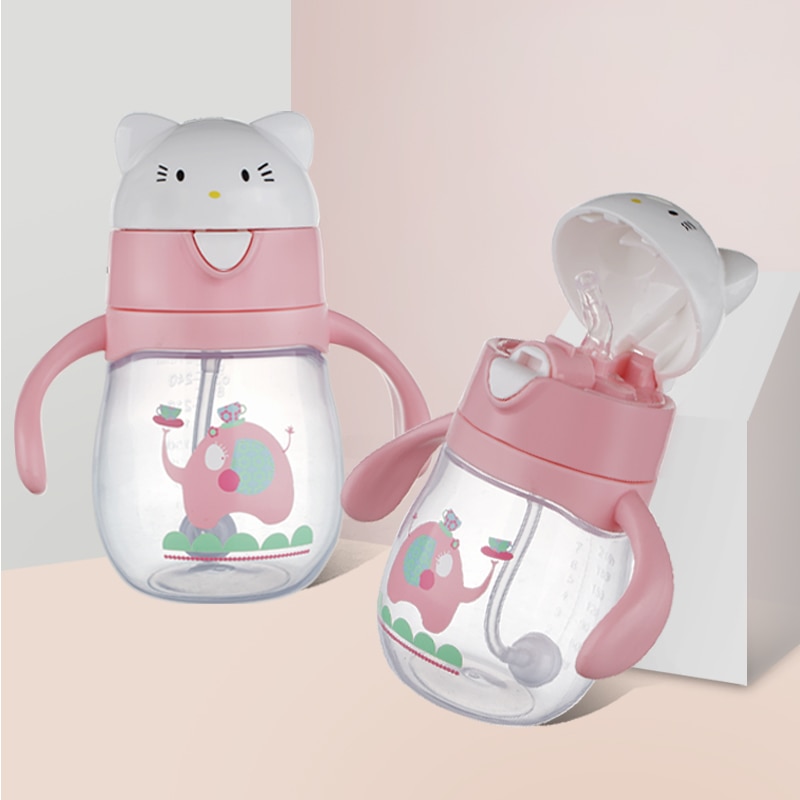 SUVI Baby doppel griff Ausbildung trinkbecher 360 freundlicher Stroh Tasse mit griff Baby tasse.