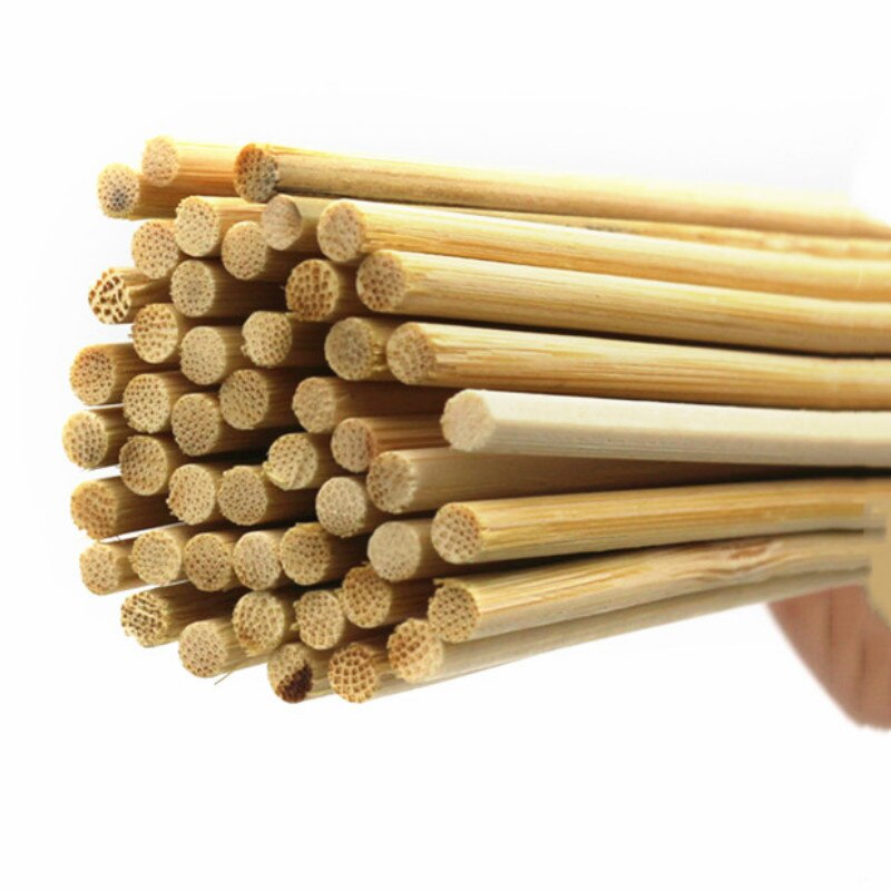 Palillos de bambú desechables para barbacoa de 90 uds, palitos de madera Natural para fruta, palitos de comida para , utensilios resistentes para barbacoa y parrilla