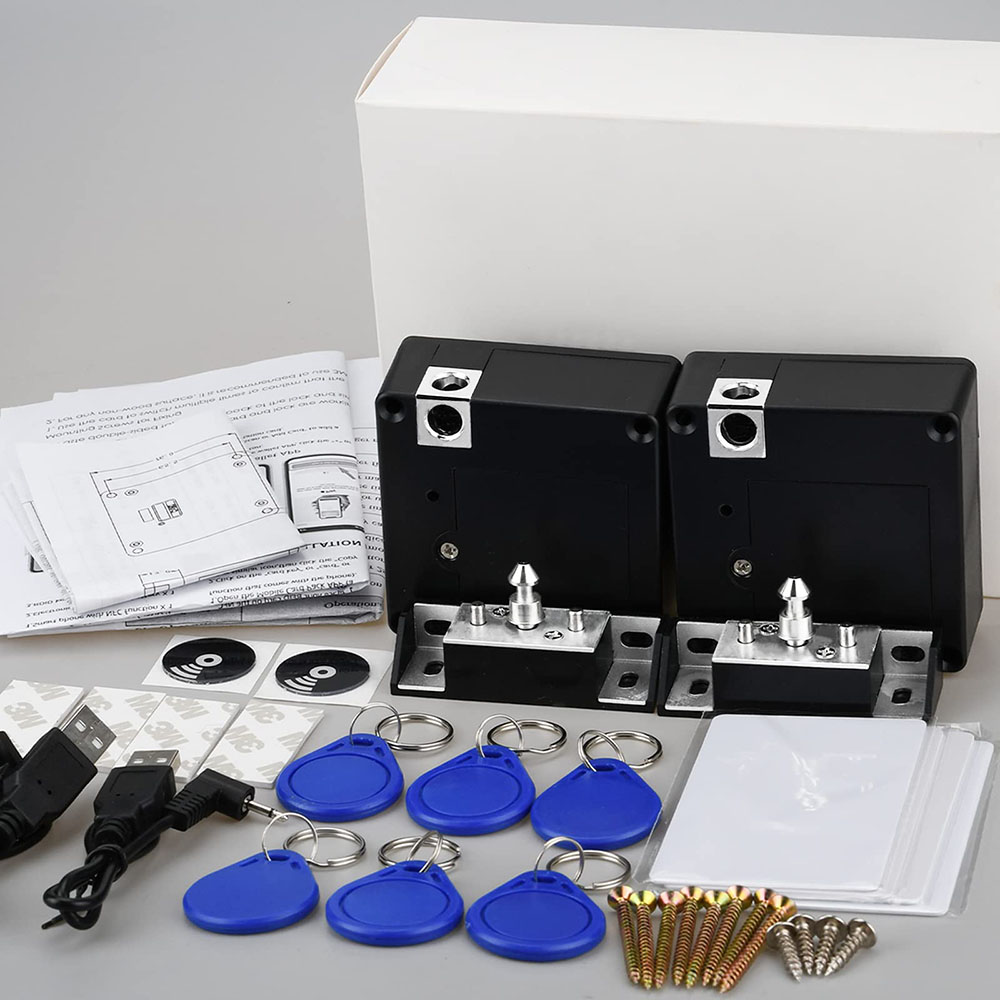 Elektronische Kast Slot Verborgen Diy Rfid Slot Met Usb Kabel Voor Houten Kast Lade Locker Kast Met 4 Sleutelkaarten/Fobs