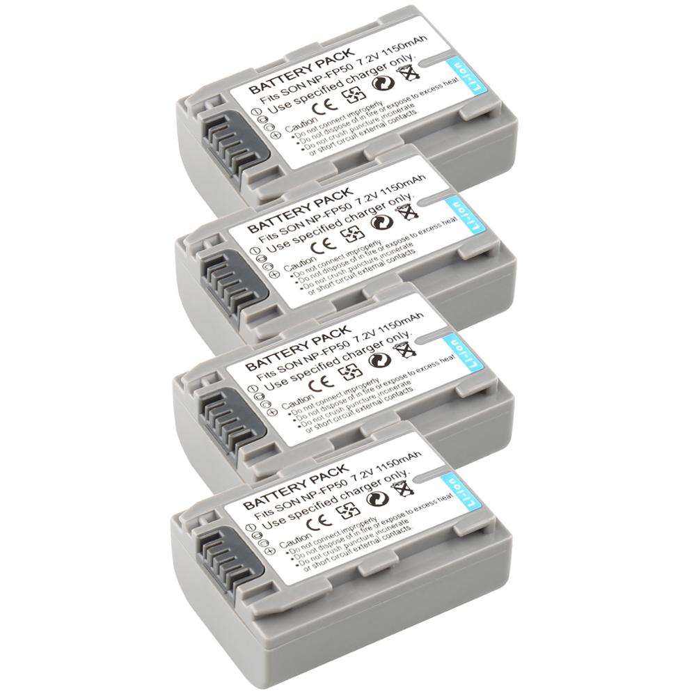 Batería de NP-FP50 + cargador para Sony DCR-HC30, 70E, 80E, NP-FP30, NP-FP60, 30, 30E, 32, 32E, 35, 35E, 39, 39E, 40, 40E, 42, 42E